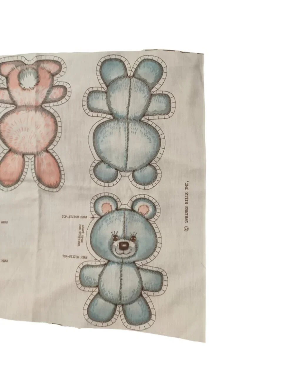 Cut and Sew Fabric Cloth Stuffed Animal Pillow: Dog, Cat, Bunny, Teddy Bear